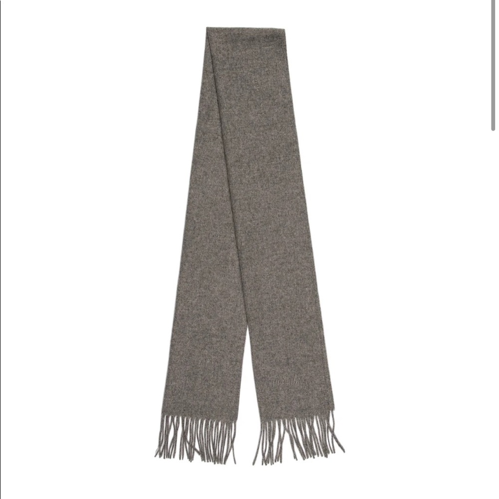 Moschino Grey Wool Scarf - Verified by The RealReal